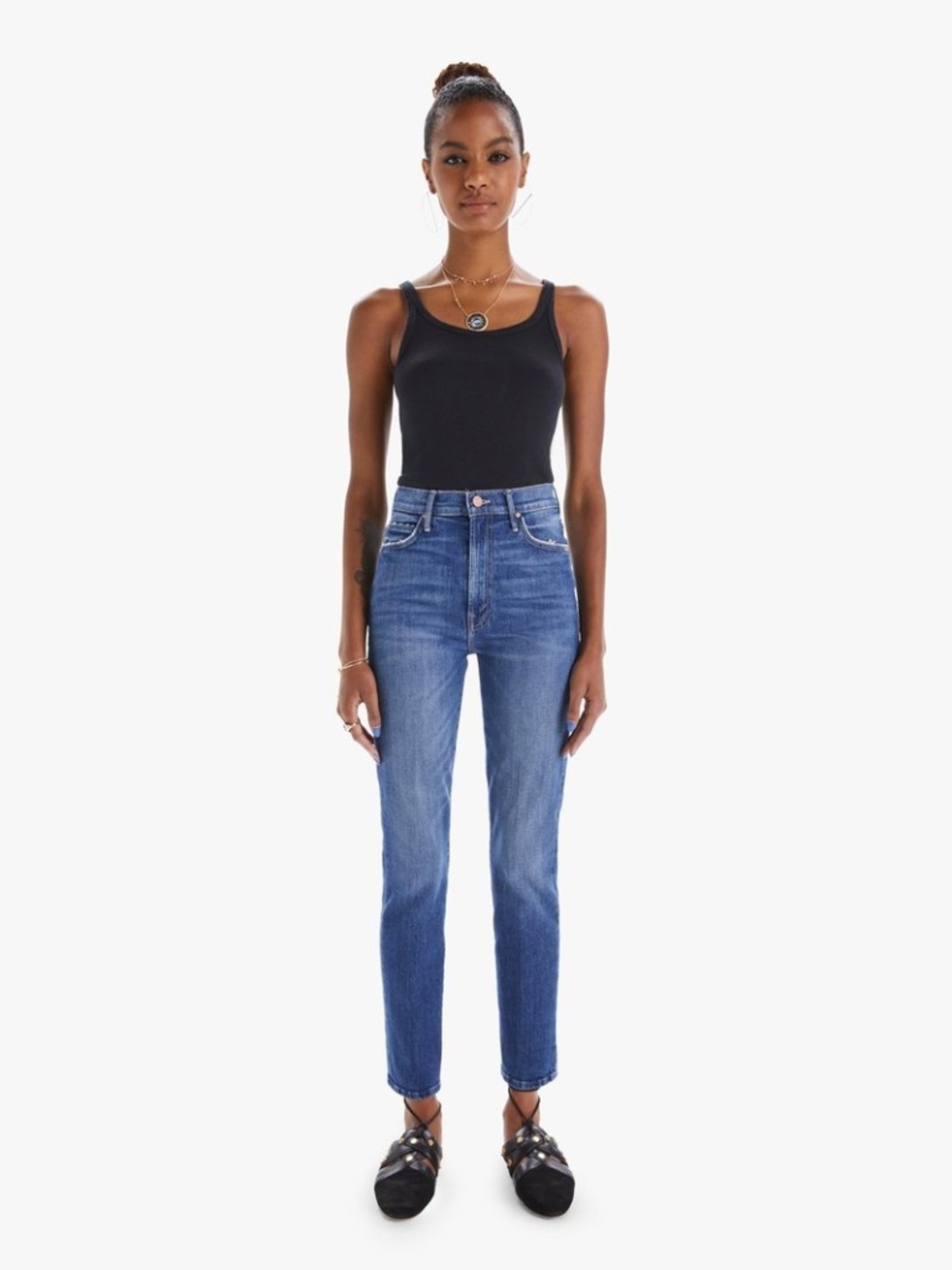 MOTHER The Swooner Rascal Ankle Jeans – Where Is My Mind – Size 24